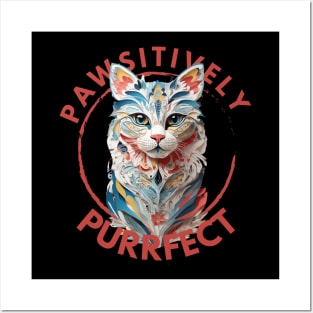 PAWsitively Purrfect. Posters and Art